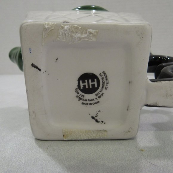 Ceramic Armchair Teapot Lamp White Cat Kitten - Picture 8 of 8